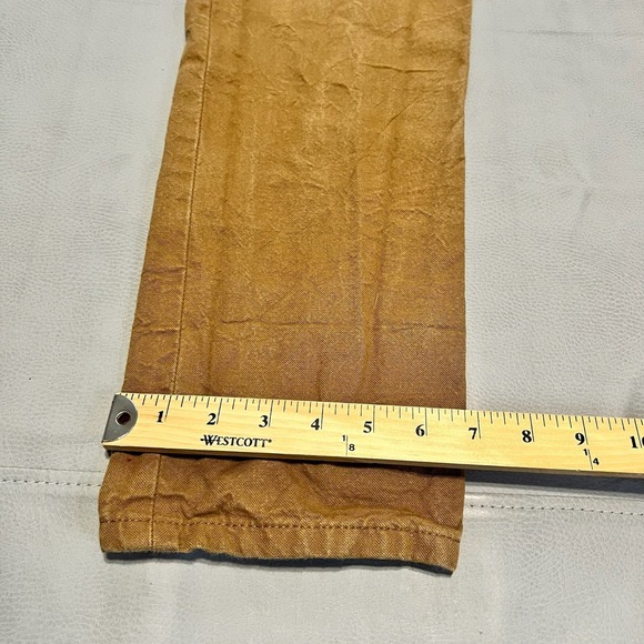 Naked & Famous Denim Pant Red Line Selvedge Brown Jeans Men Japan 30x32 Khaki - Picture 8 of 15